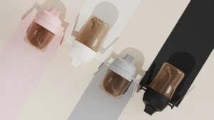 Поильник из силикона и пластика HEORSHE 300 мл 8