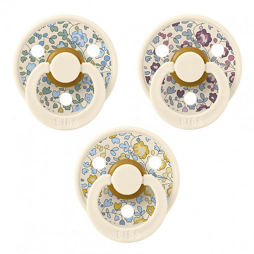 Набор пустышек латексных BIBS Liberty Try-it Colour, 3 шт. - Eloise, 0+ мес. 1