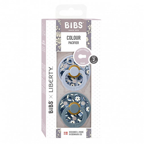 Набор пустышек латексных BIBS Liberty Colour, 2 шт. - Bobo, 0+ мес. 2