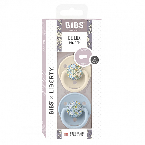 15011101_BIBSxLIBERTY_DE_LUX_PACK_Eloise_BabyBlueMix_2 Набор пустышек силиконовых BIBS Liberty De Lux, 2 шт. - Eloise, 0+ мес. 3