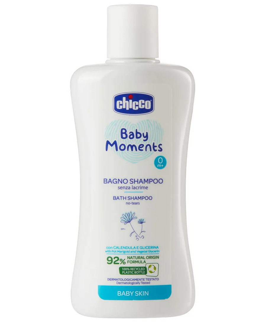 Пена-шампунь без слез Chicco Baby Moments 200 мл 1