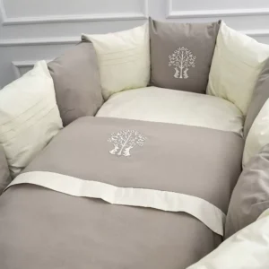 3tp7a40g36mw945udvzs1xy72nv6c2ar Комплект из 6 предметов для овальной и прямоугольной кроватки "Organic baby cotton" (М) 20