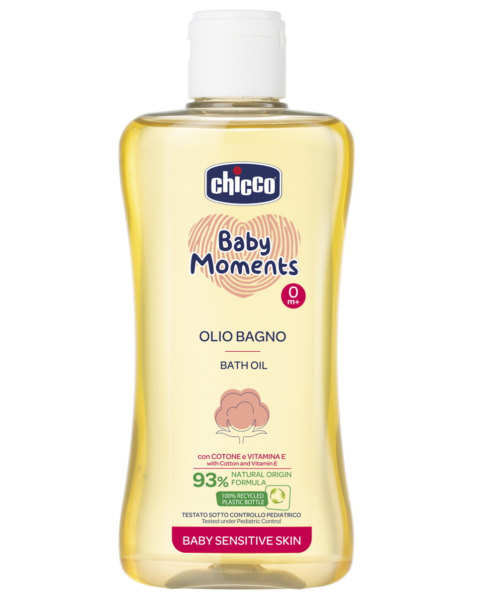 Масло для ванны Chicco Baby Moments 200 мл 1