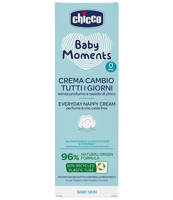 Крем ежедневный под подгузник Chicco Baby Moments 100мл 3