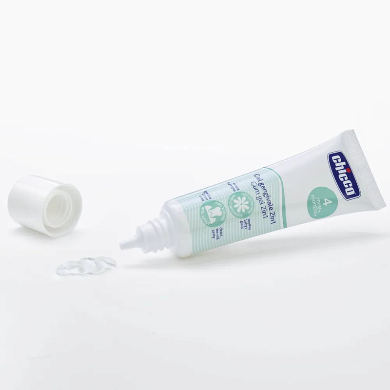 Гель для десен при прорезывании зубов 2 в 1 Chicco, 4 мес+, 30 мл 5