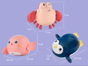 clockwork_bath_toy_set_3_6b3cb40d76 Игрушки для ванной заводные Roxy Kids 3 шт (птичка, краб, пингвин) 21