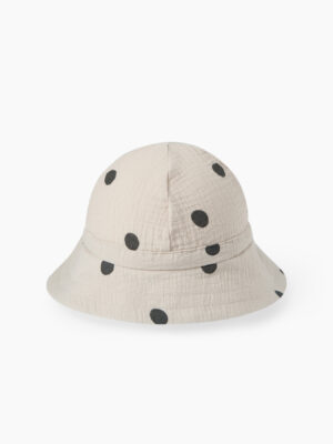 Панама детская Happy Baby beige with dots 4