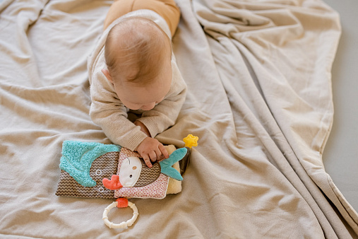 Мягкая игрушка-книжка с подвесом FEHN Мишка Бруно 2