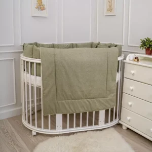 Набор 4 предмета для овальной и прямоугольной кроватки "Сканди " (М) 14