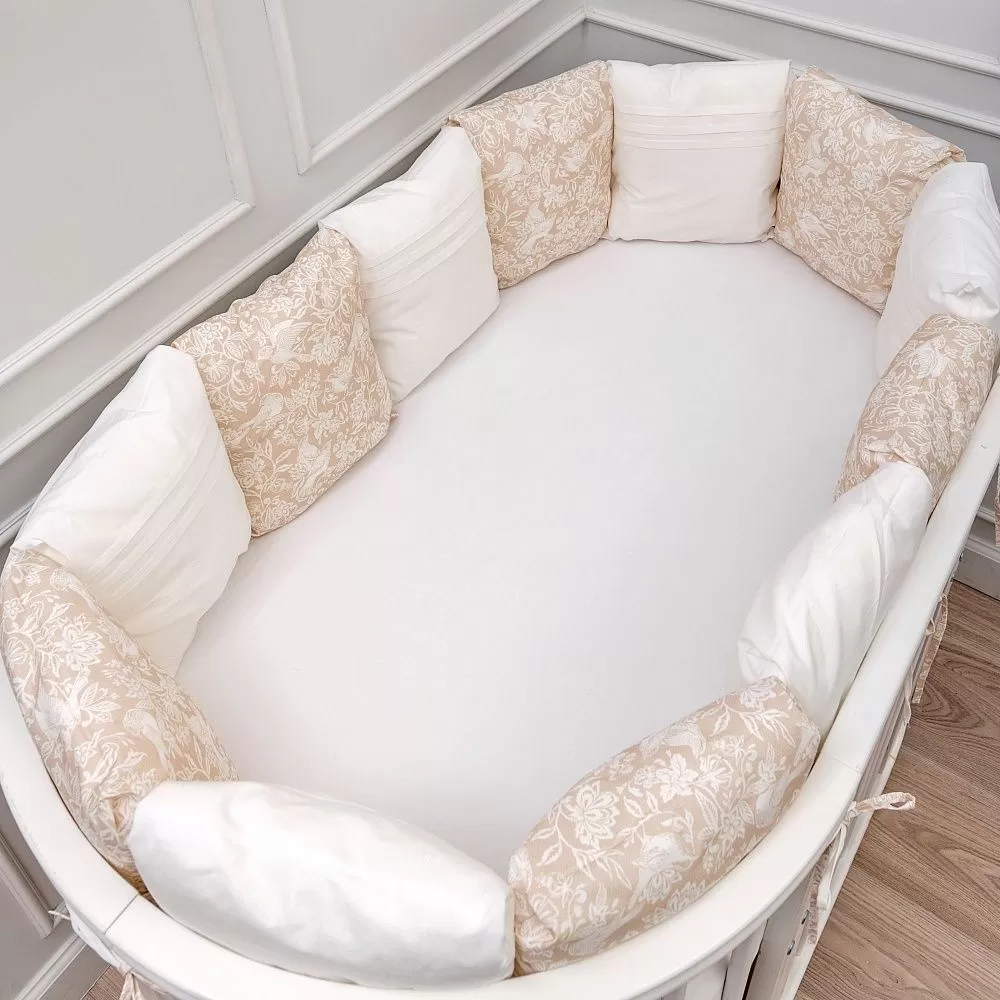 Комплект из 6 предметов Lappetti "Le Jardin" для овальной кроватки (М) 5