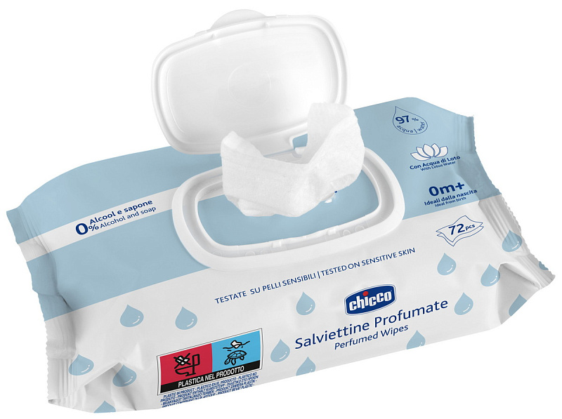 p2r6t3f1kld46wnvclgtiykp8bpn9ybz Салфетки влажные очищающие Chicco с клапаном, 72 шт. 2