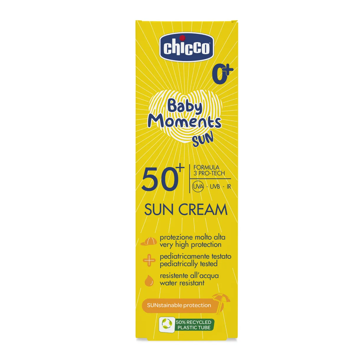 Крем солнцезащитный Chicco SPF50+ 75 мл 2