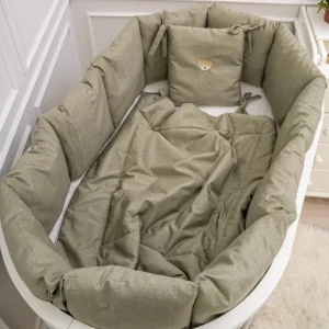 Набор 4 предмета для овальной и прямоугольной кроватки "Сканди " (М) 19