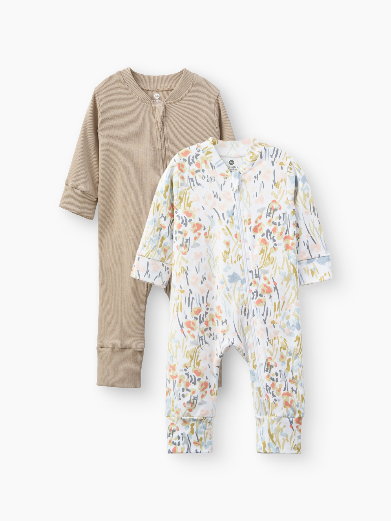 rpzwwi6xbvjd8fh0517bjqfnxe3kif6v Пижамный комбинезон детский Happy Baby (набор 2 шт.) flowers 1