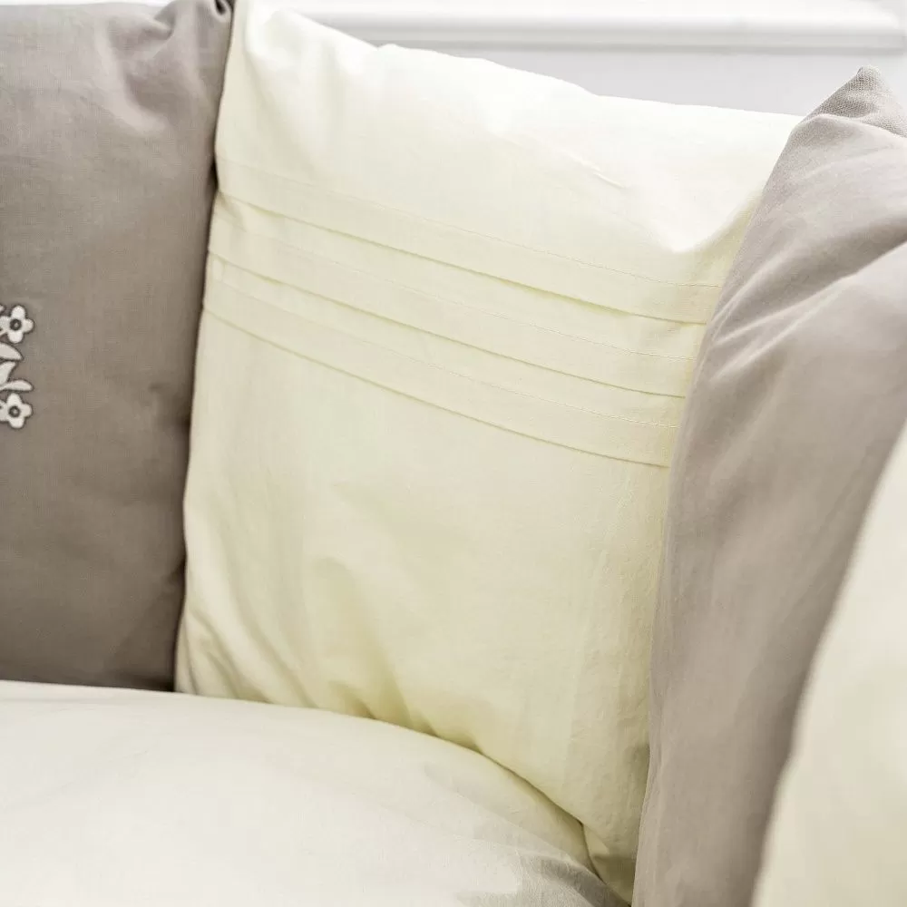 tx2io63t2h3lvj2r3gvdop7q3dopxqcj Комплект из 6 предметов для овальной и прямоугольной кроватки "Organic baby cotton" (М) 4