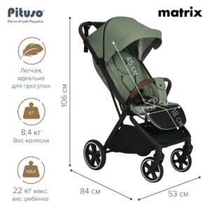 UT000082276_22 Коляска прогулочная Pituso Matrix 35