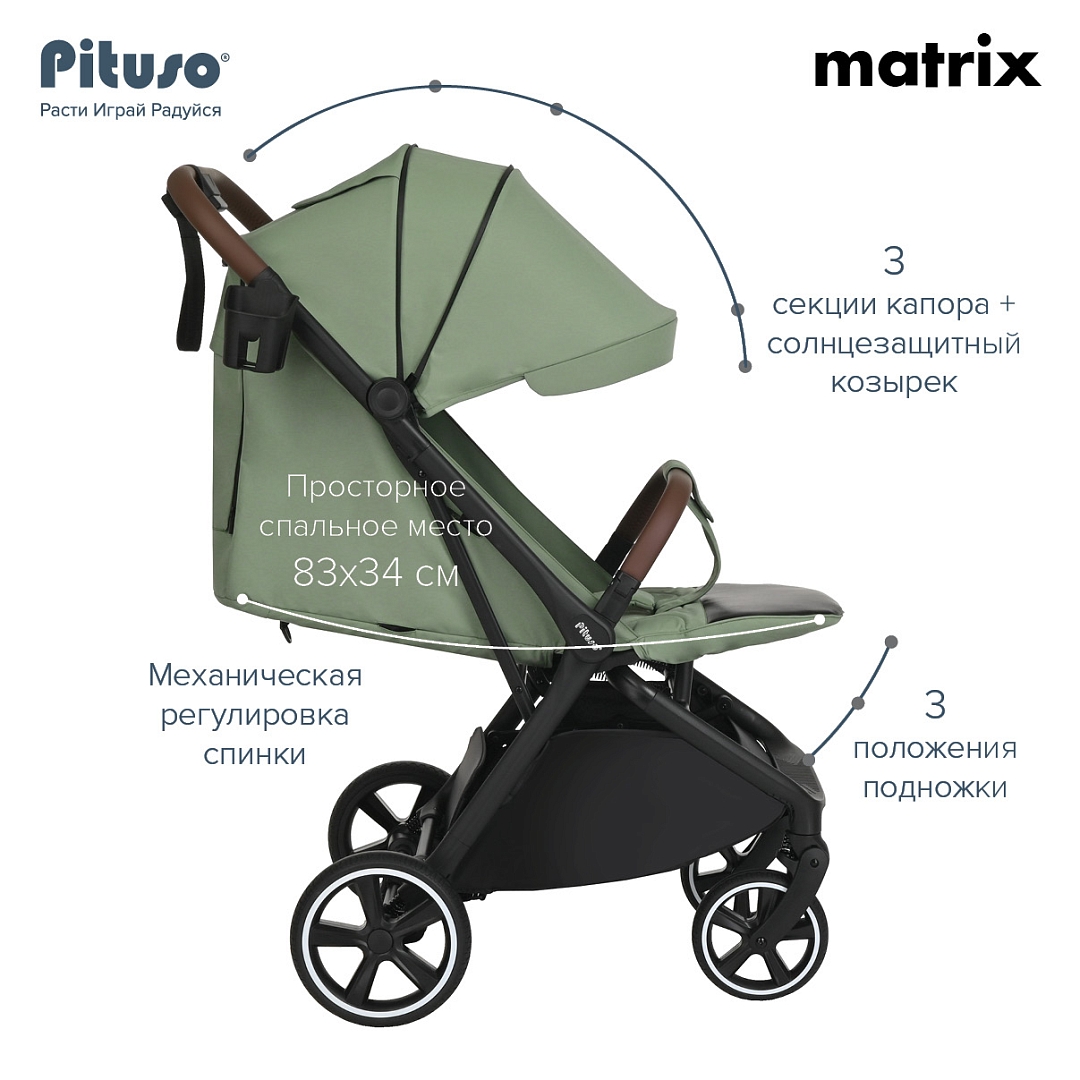 UT000082276_23 Коляска прогулочная Pituso Matrix 14