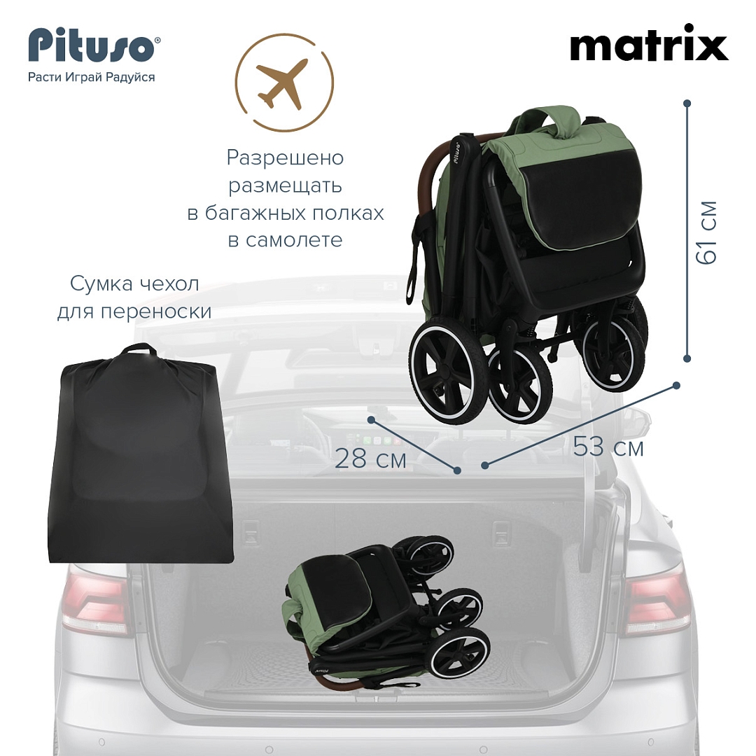 UT000082276_26 Коляска прогулочная Pituso Matrix 17