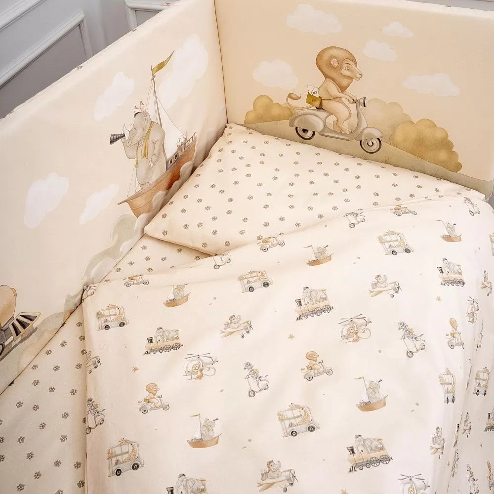 Набор Lappetti 6пр.для прямоугольной кроватки "Письмо другу" 5