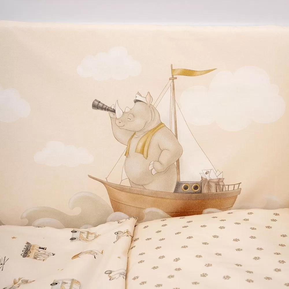 Набор Lappetti 6пр.для прямоугольной кроватки "Письмо другу" 4