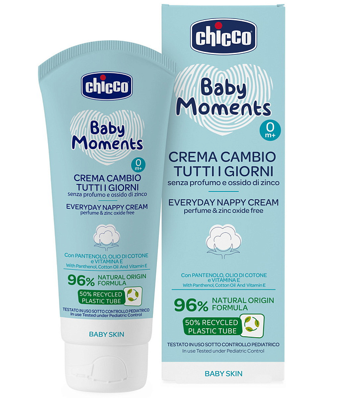 Крем ежедневный под подгузник Chicco Baby Moments 100мл 2