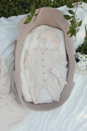 Комплект на выписку Babyedel 5 предметов для девочки, муслин 16