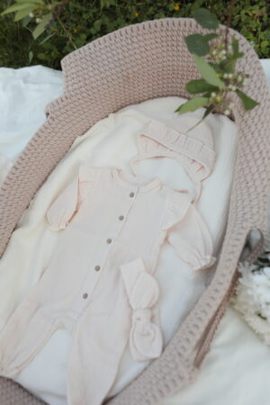 Комплект на выписку Babyedel 5 предметов для девочки, муслин 14