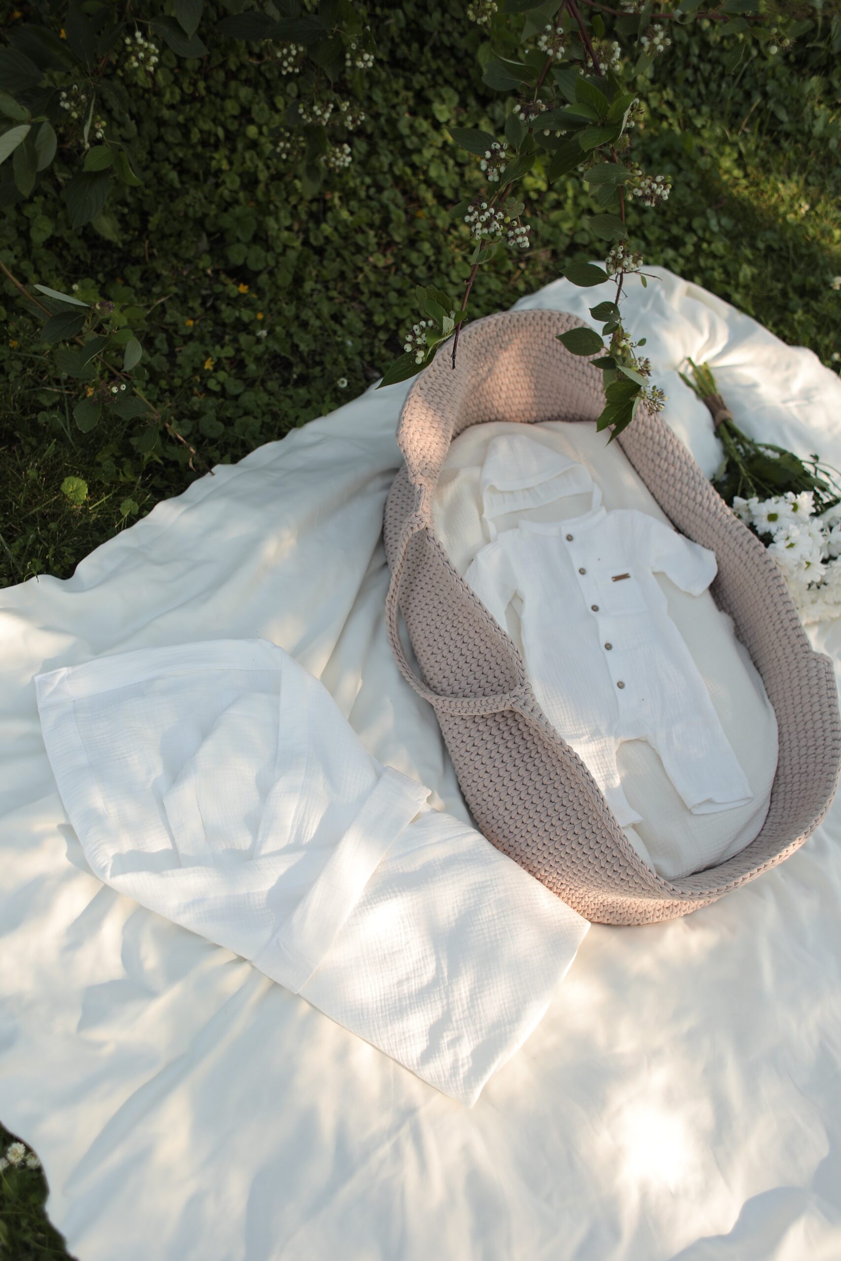 Комплект на выписку Babyedel 4 предмета для мальчика, муслин 1