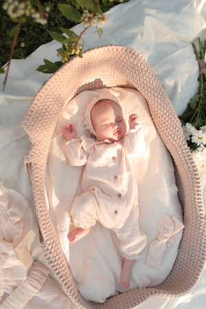 Комплект на выписку Babyedel 5 предметов для девочки, муслин 11