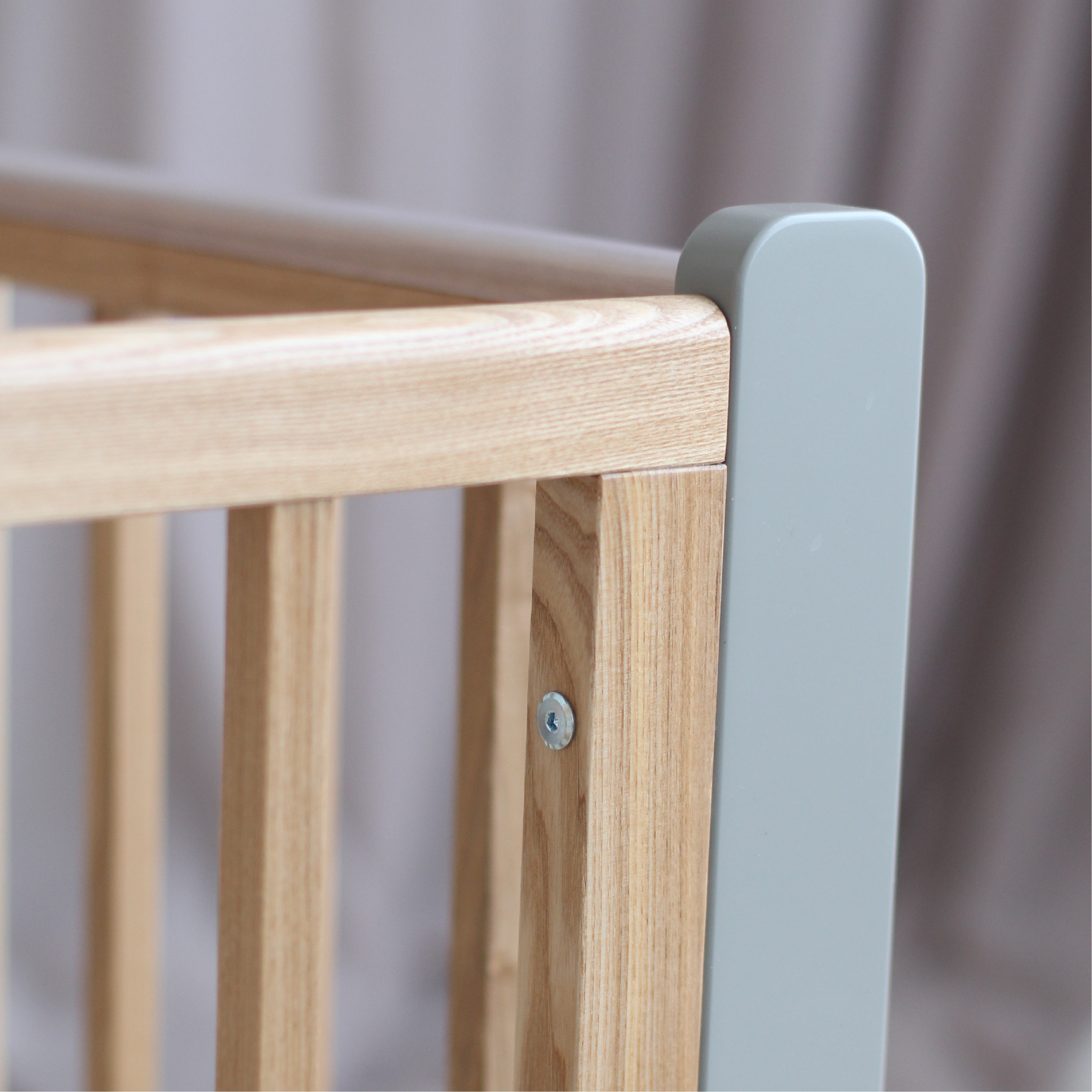 Детская кроватка "Фабрика Облаков" Onlybaby Scandi серая 3