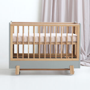 Детская кроватка "Фабрика Облаков" Onlybaby Scandi серая 4