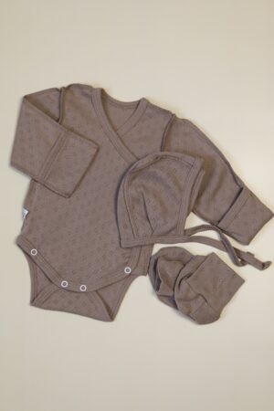 Боди MATUSHKIN на запах, длинный рукав, трансферная рибана 8