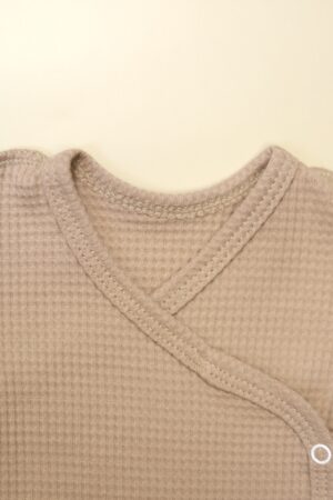 Боди MATUSHKIN на запах, длинный рукав, швы наружу, интерлок-вафля 5