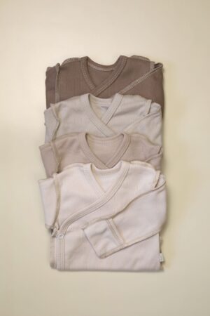 Боди MATUSHKIN на запах, длинный рукав, швы наружу, интерлок-лапша