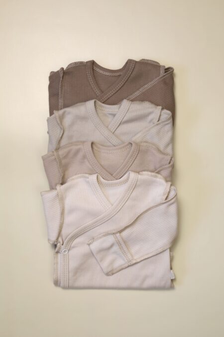 Боди MATUSHKIN на запах, длинный рукав, швы наружу, интерлок-лапша