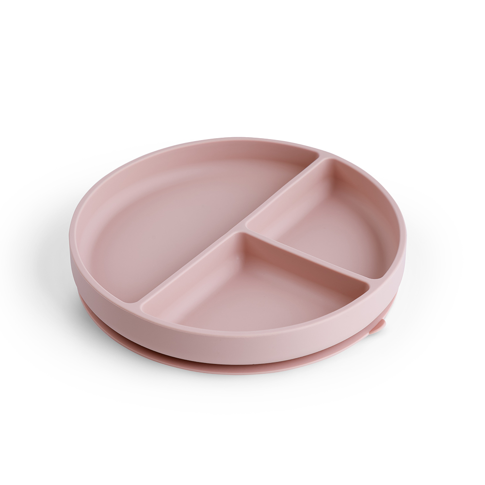 Секционная тарелка на присоске Edda, Пудра 1