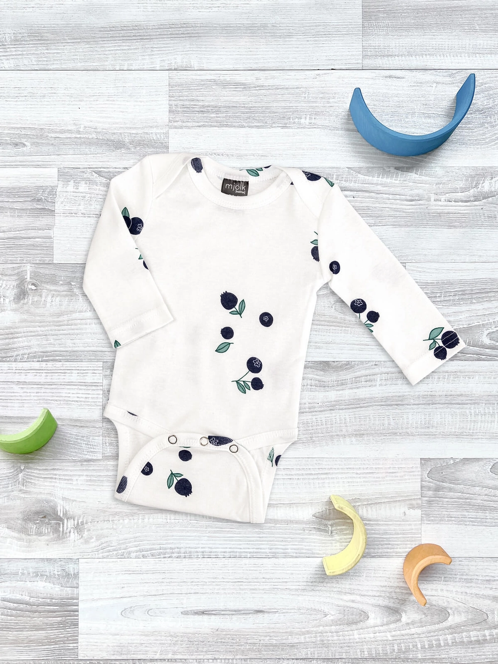 Боди Mjolk Голубика с длинным рукавом (М) 1