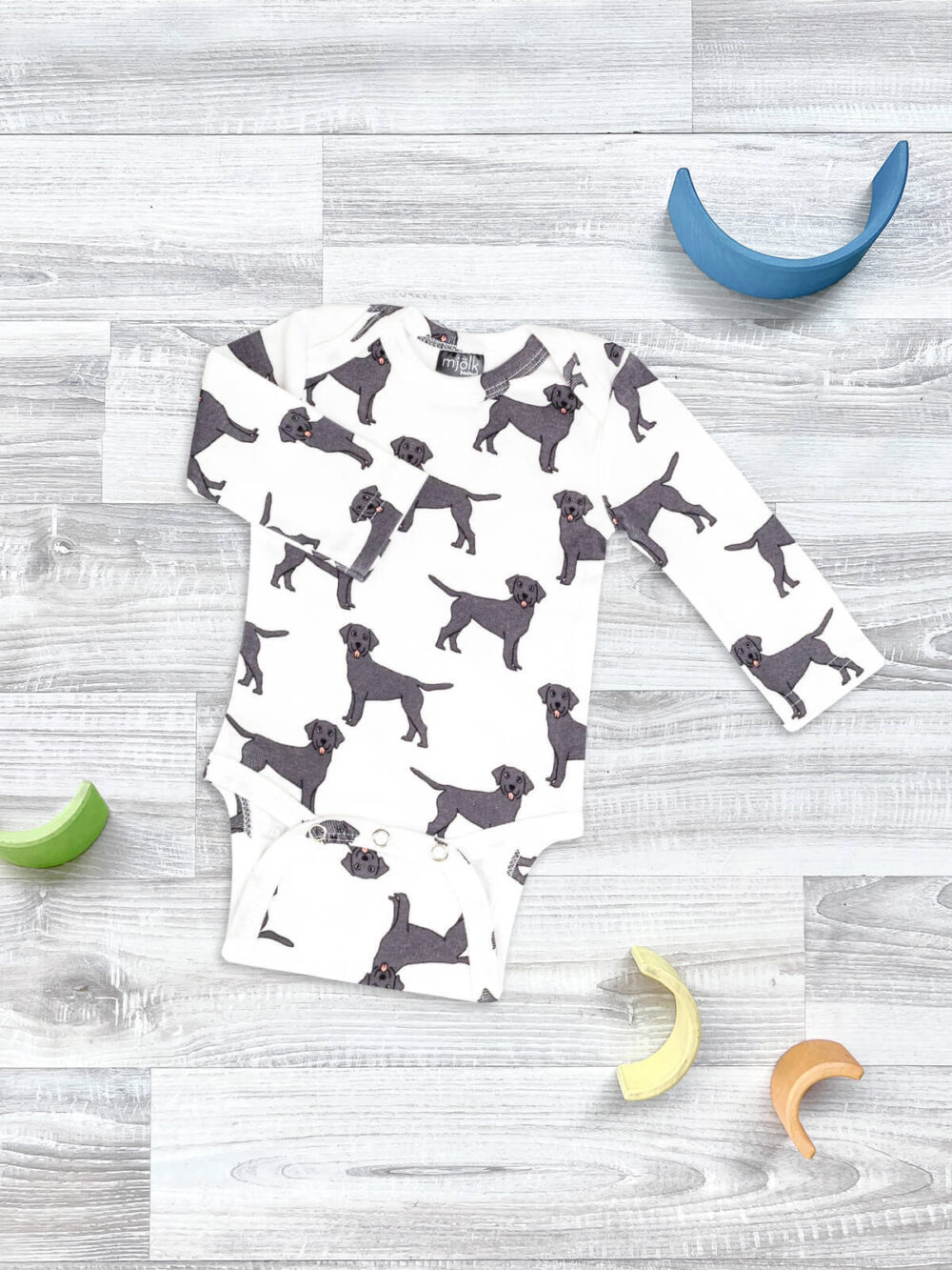 Боди Mjolk Собачки New с длинным рукавом (М) 1