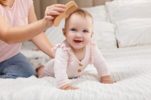 Расческа-щеточка Roxy Kids деревянная c мягкой щетиной и гребень 22