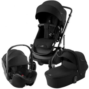 Комплект 3в1 Britax Roemer коляска SMILE 5Z LUXSoft Taupe + автокресло BABY-SAFE PRO Space Black