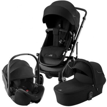 Комплект 3в1 Britax Roemer коляска SMILE 5Z LUXSoft Taupe + автокресло BABY-SAFE PRO Space Black