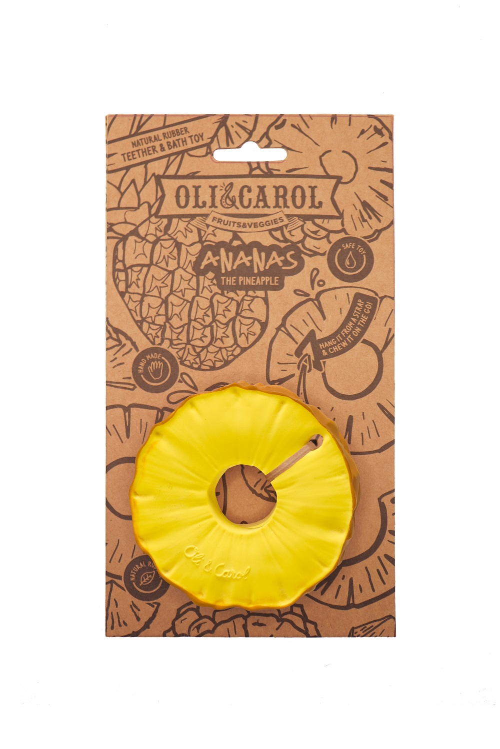 Прорезыватель для зубов OLI&CAROL ANANAS THE PINEAPPLE 2 ананас
