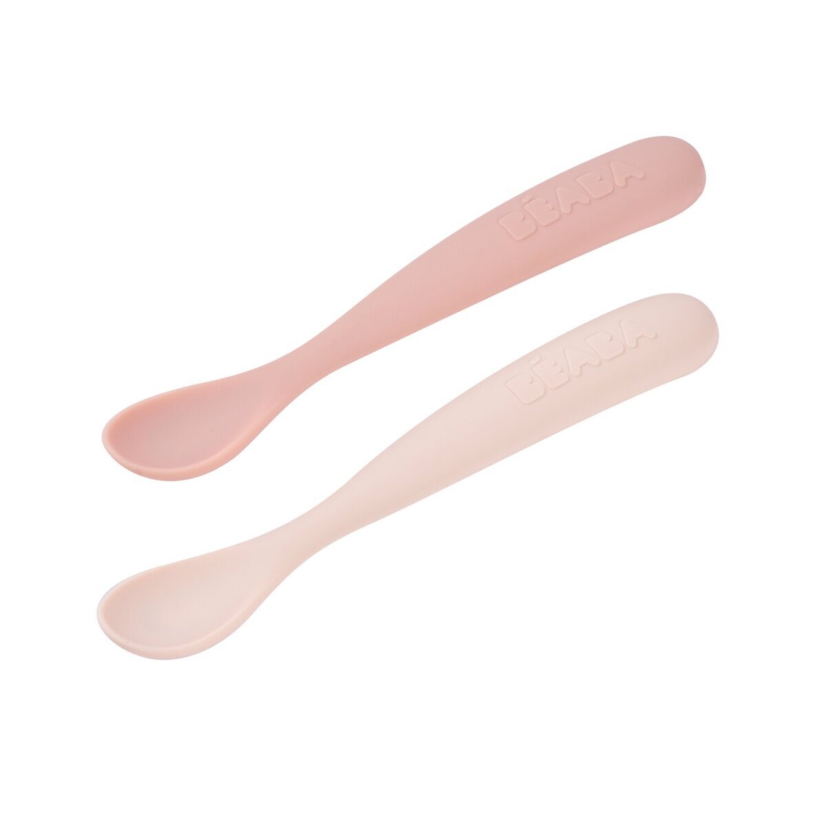 Набор из двух силиконовых ложек Beaba 4М+ с боксом для хранения SET OF 2 1ST AGE SILIC SPOONS +B BAR 1 набор ложек