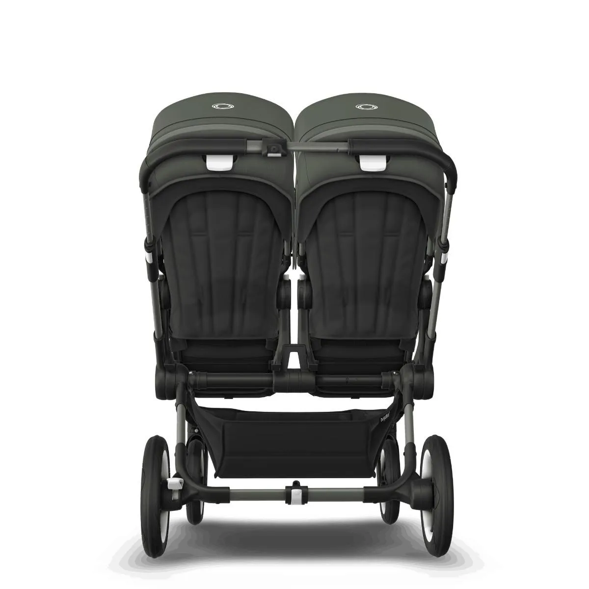 bugaboo-donkey-5-twin-gra-seat-black-canopy-forest-green
