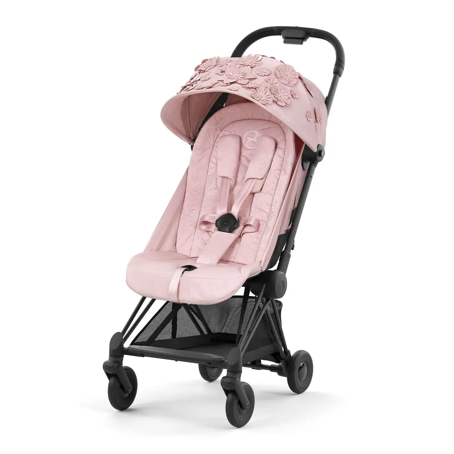 Коляска прогулочная Cybex Coya FE SIMPLY FLOWERS PINK