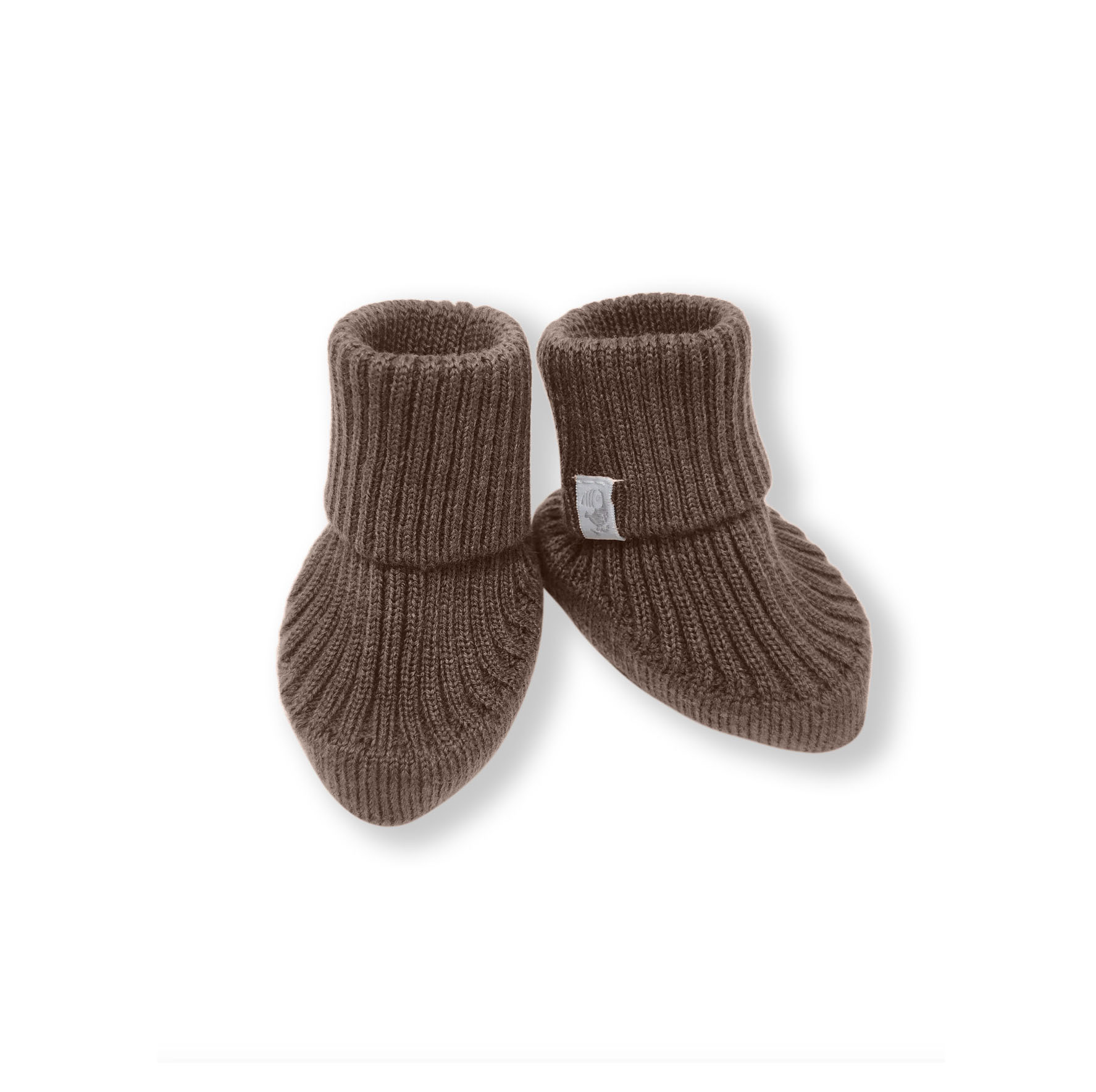 Пинетки_вязаные_Woolly_кофе