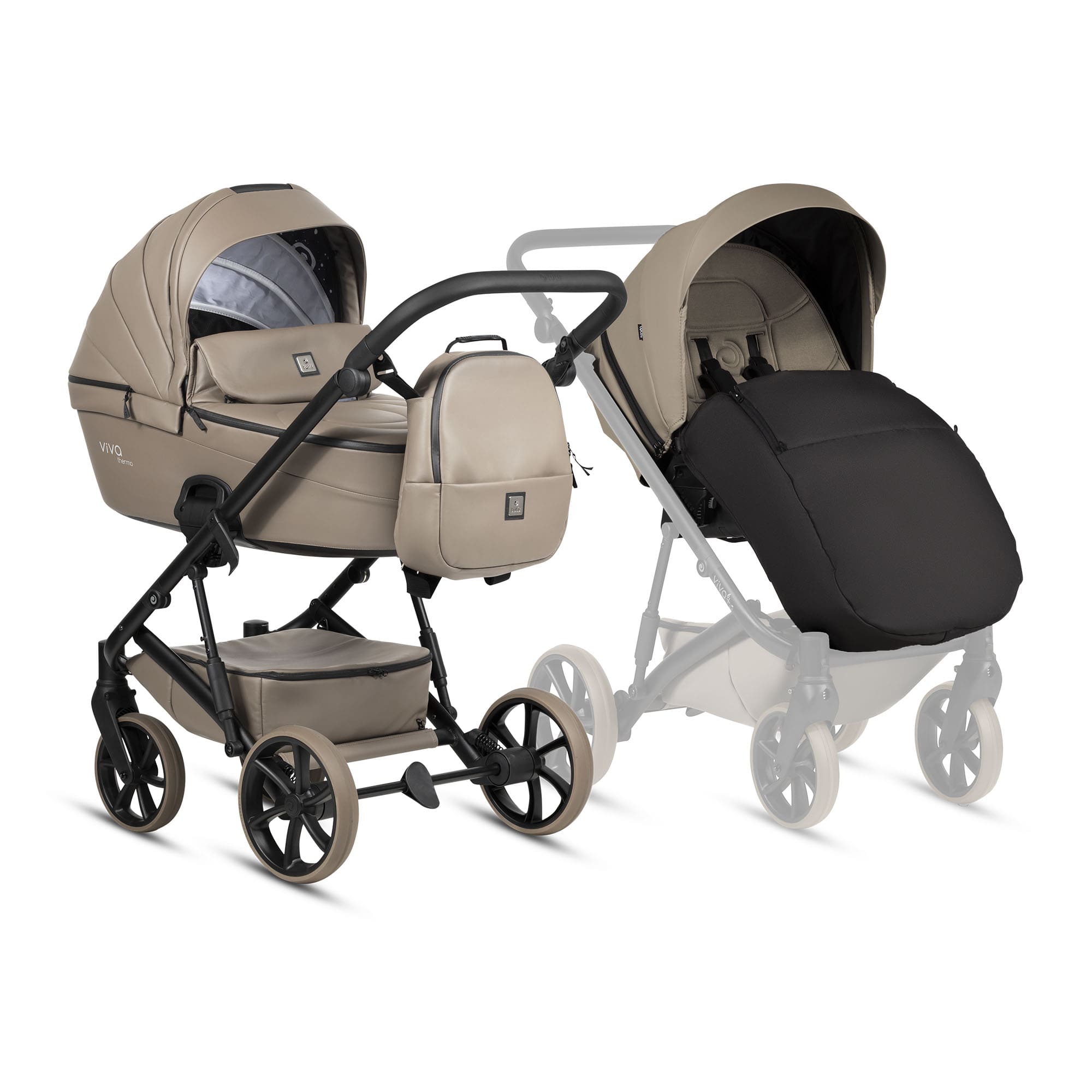 Коляска 2в1 Tutis VIVA 6+ LEATHER (NEW) 2 Коляска 2в1 Tutis VIVA 6+ LEATHER (NEW) 1