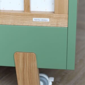 Детская кроватка "Фабрика Облаков" Onlybaby Scandi зелёная 6 зеленая_кроватка
