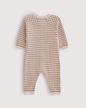 Комбинезон детский Loomknits Бежевые соты LW5507