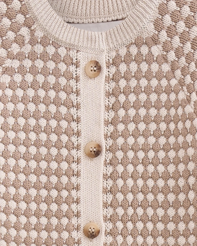 Комбинезон детский Loomknits Бежевые соты LW5507